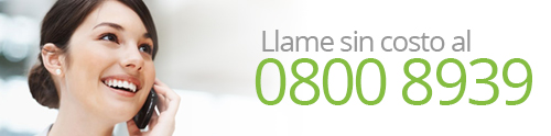 Lláme sin costo al 0800 8939